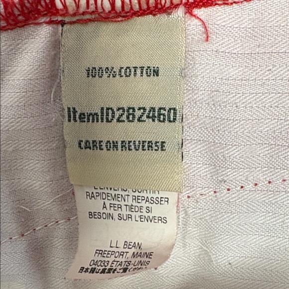 L.L. Bean red corduroy Classic Fit women skirt Garment size 12 100% cotton282460 - Picture 5 of 7